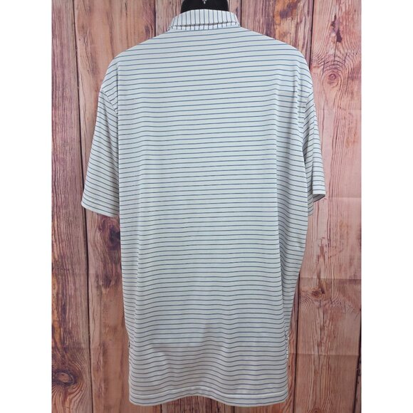 Peter Millar Summer Comfort Mens Striped Polo Large Capital City Club - Picture 2 of 8